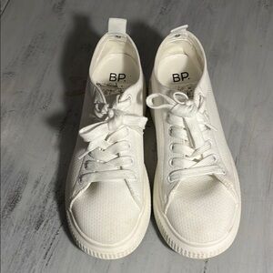 BP White Canvas Sneakers